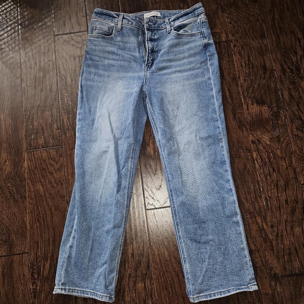 Flying Monkey Light Blue High Rise Straight Leg Jeans